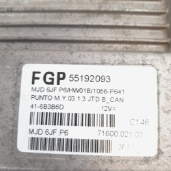 CENTRALITA MOTOR UCE FIAT II PUNTO (188) BERLINA 188A400055192093