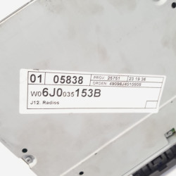 SISTEMA AUDIO / RADIO CD SEAT IBIZA SC (6J1) BLS6J0035153B