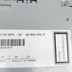 SISTEMA AUDIO / RADIO CD PEUGEOT 407 RHRDW10BTED4TIPO RHR9660647677