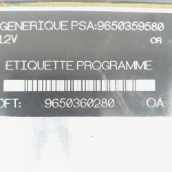 CENTRALITA MOTOR UCE PEUGEOT PARTNER (S2) WJZDW8TIPO WJY9650360280