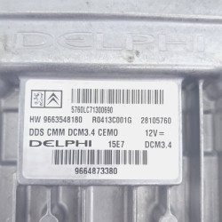 CENTRALITA MOTOR UCE PEUGEOT 407 RHRDW10BTED4TIPO RHR9663548180
