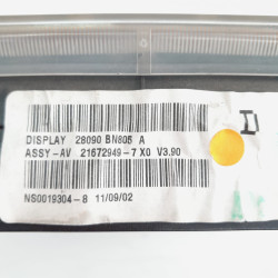 PANTALLA MULTIFUNCION NISSAN ALMERA (N16/E) YD22DDTYD2221672949