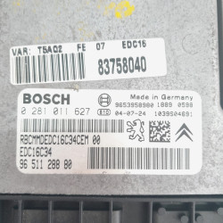 CENTRALITA MOTOR UCE PEUGEOT 307 BERLINA (S2) 0281011627