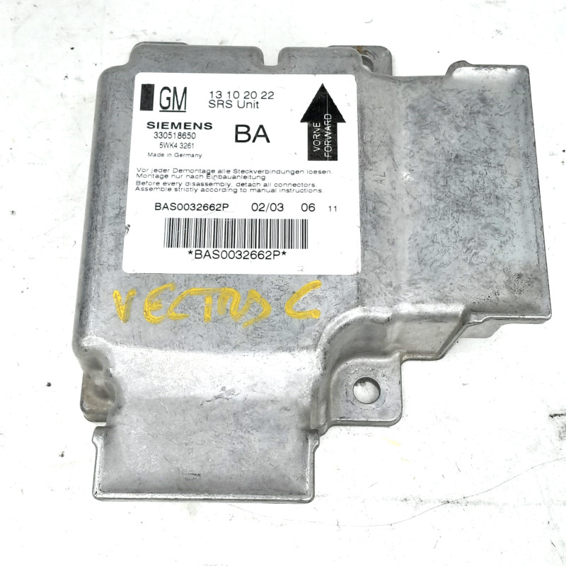 CENTRALITA AIRBAG OPEL VECTRA C BERLINA Y22DTR330518650