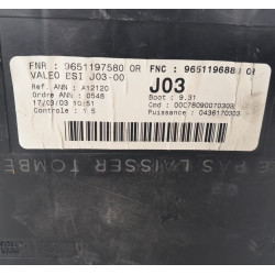 CAJA RELES / FUSIBLES PEUGEOT 307 BREAK / SW (S1)(04.2002) D-RHS9651196880