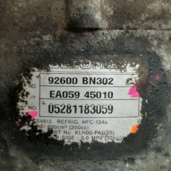 COMPRESOR AIRE ACONDICIONADO NISSAN ALMERA (N16/E) YD22DDTEA05945010