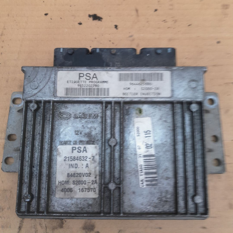 CENTRALITA MOTOR UCE PEUGEOT 206 KFXMOTOR KFW9652202780