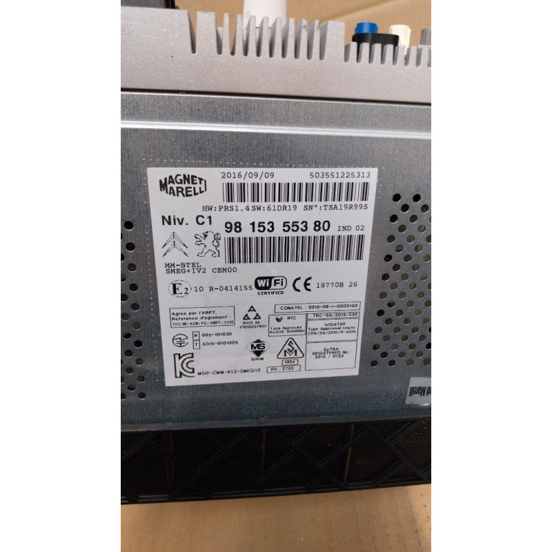 SISTEMA AUDIO / RADIO CD CITROEN C3 9815355380